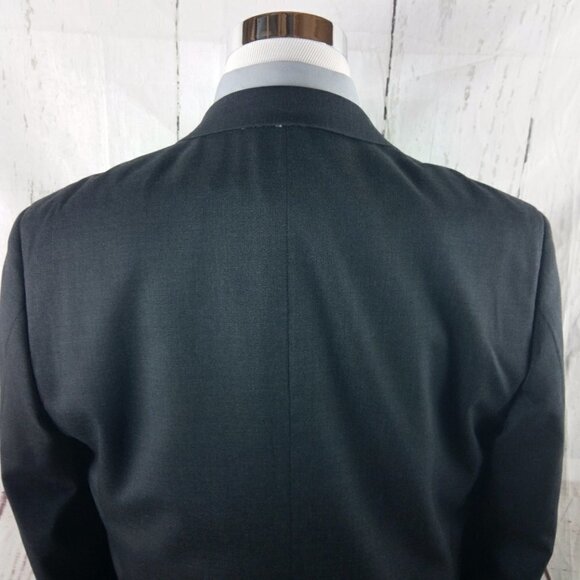 Brooks Brothers 1818 Regent Fit Estrato Italy 42L Charcoal 2pc Suit 31x3… - Picture 7 of 16